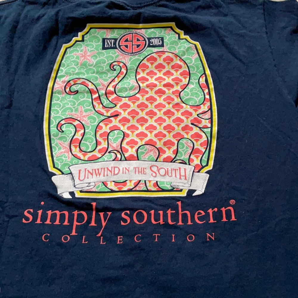 Simply Southern navy Tee